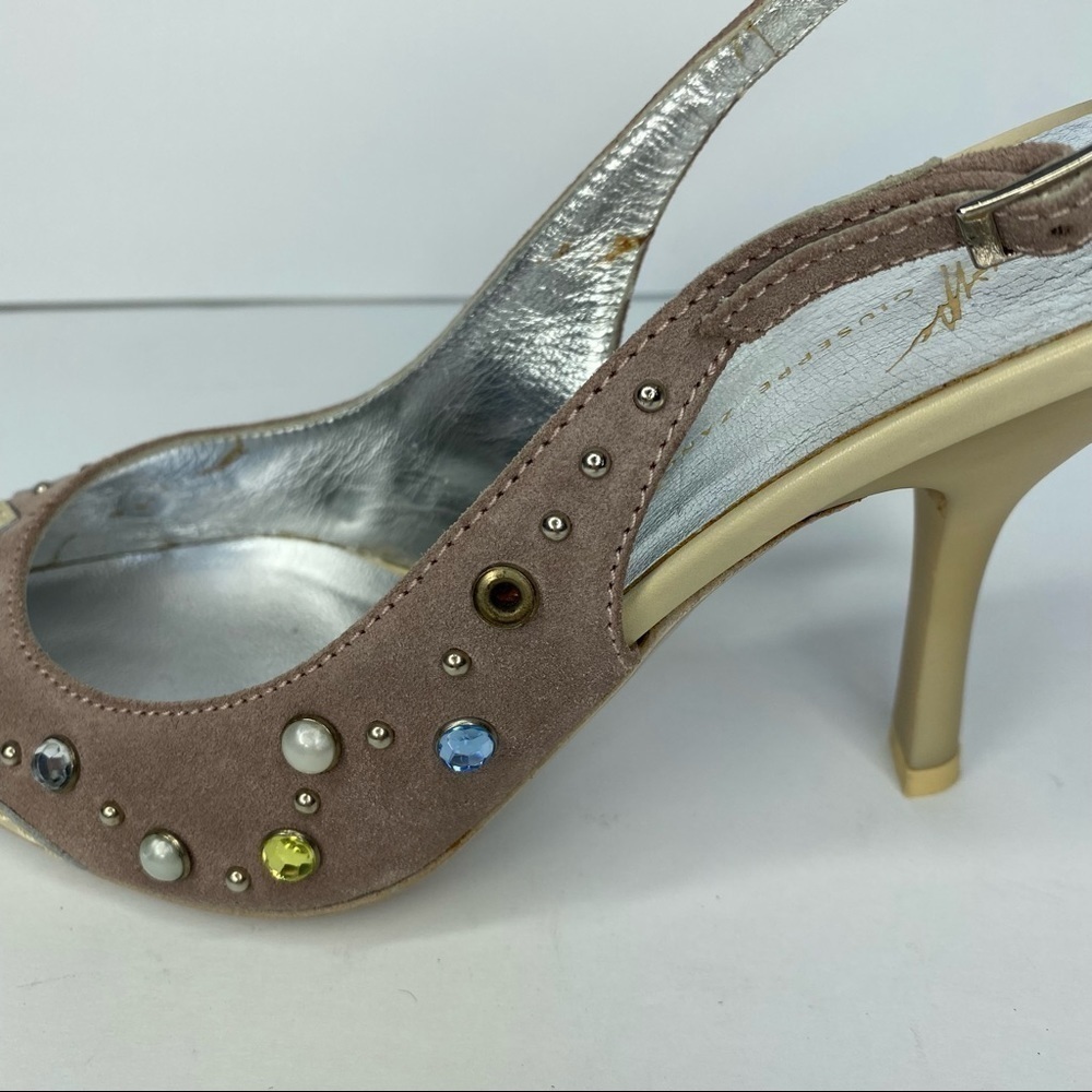 𝅺giuseppe Zanotti Suede Heels Never Worn - Picture 6 of 7